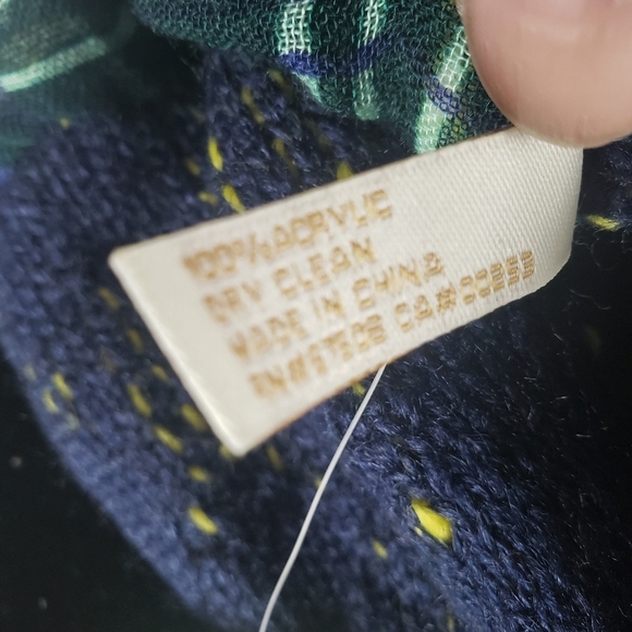 NWT Collectioneighteen Navy Multicolored Infinity Scarf - Picture 7 of 8